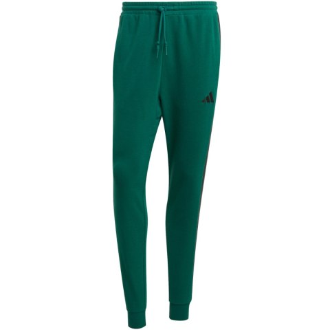 Spodnie męskie adidas Essential 3-Stripes French Terry zielone JD1879 Spodnie męskie adidas Essential 3-Stripes French Terry zielone JD1879