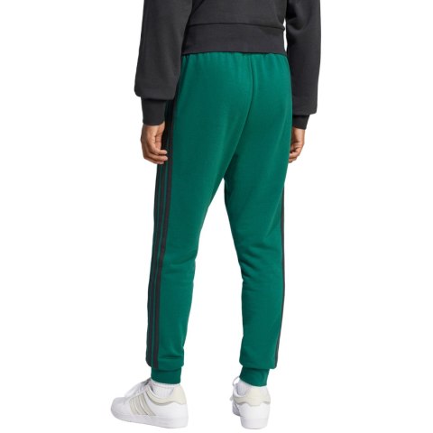 Spodnie męskie adidas Essential 3-Stripes French Terry zielone JD1879 Spodnie męskie adidas Essential 3-Stripes French Terry zielone JD1879