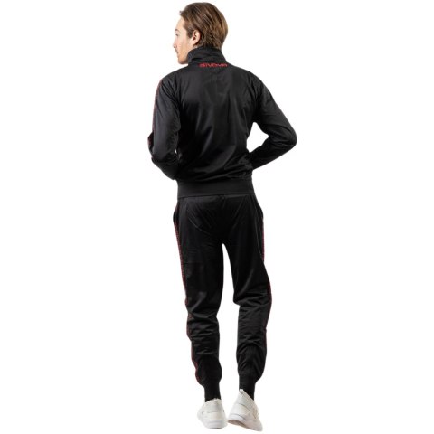 Dres Givova Tuta Visa Black czarno-czerwony TR018 1012B Dres Givova Tuta Visa Black czarno-czerwony TR018 1012B