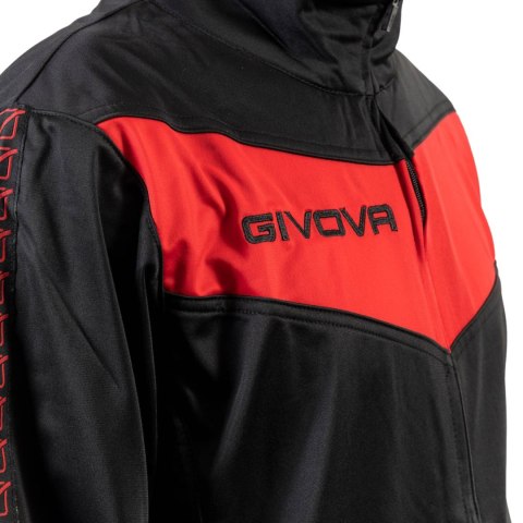 Dres Givova Tuta Visa Black czarno-czerwony TR018 1012B Dres Givova Tuta Visa Black czarno-czerwony TR018 1012B