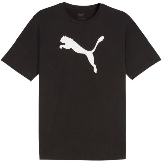Koszulka męska Puma Team Rise Logo Jersey Cotton czarna 658705 03