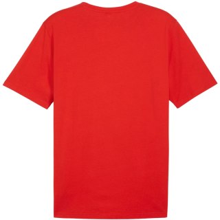 Koszulka męska Puma Team Rise Logo Jersey Cotton czerwona 658705 01