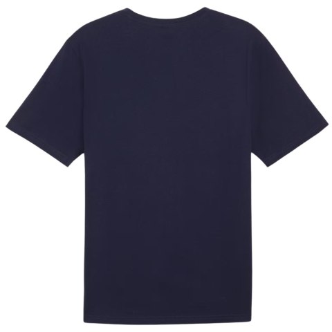 Koszulka męska Puma Team Rise Logo Jersey Cotton granatowa 658705 06 Koszulka męska Puma Team Rise Logo Jersey Cotton granatowa 658705 06