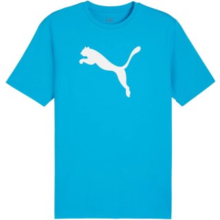 Koszulka męska Puma Team Rise Logo Jersey Cotton jasnoniebieska 658705 02