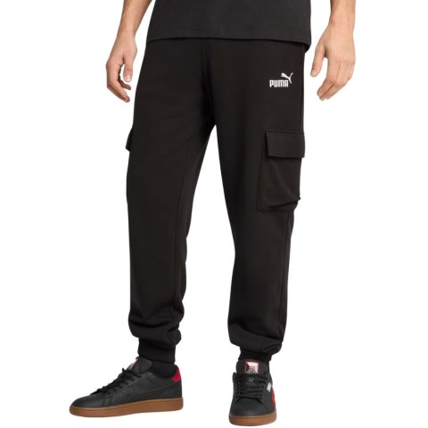 Spodnie męskie Puma ESS No.1 Logo Cargo czarne 682661 01 Spodnie męskie Puma ESS No.1 Logo Cargo czarne 682661 01
