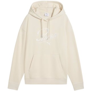 Bluza damska Puma Ess Script Comfort Hoodie kremowa 684983 87