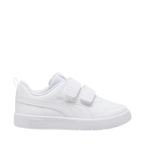Buty dla dzieci Puma Courtflex V3 V PS białe 397642 02 Buty dla dzieci Puma Courtflex V3 V PS białe 397642 02
