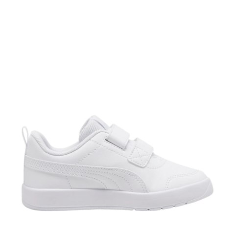 Buty dla dzieci Puma Courtflex V3 V PS białe 397642 02 Buty dla dzieci Puma Courtflex V3 V PS białe 397642 02