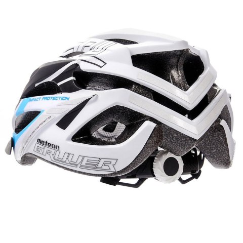 Kask rowerowy Meteor Gruver M 55-58 cm biało-czarno-niebieski 24748 Kask rowerowy Meteor Gruver M 55-58 cm biało-czarno-niebieski 24748
