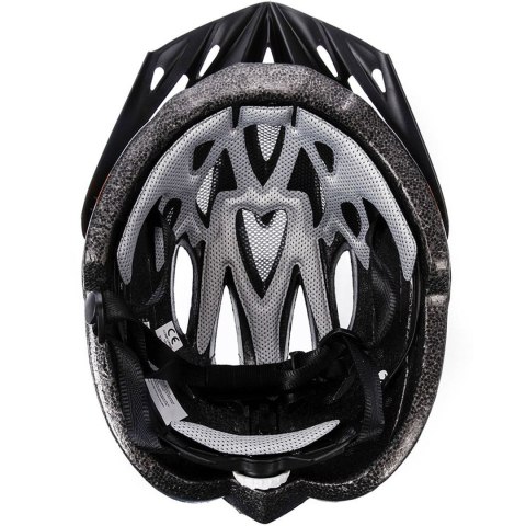 Kask rowerowy Meteor Gruver M 55-58 cm biało-czarno-pomarańczowy 24751 Kask rowerowy Meteor Gruver M 55-58 cm biało-czarno-pomarańczowy 24751