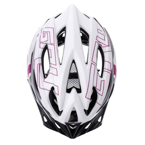 Kask rowerowy Meteor Gruver M 55-58 cm biało-szaro-czarno-fioletowy 24754 Kask rowerowy Meteor Gruver M 55-58 cm biało-szaro-czarno-fioletowy 24754