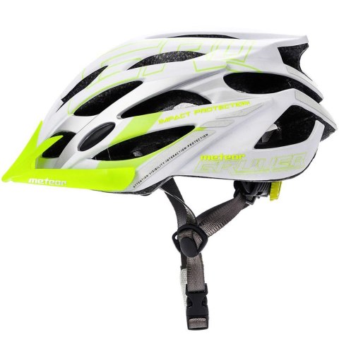 Kask rowerowy Meteor Gruver M 55-58 cm biało-zielony 24801 Kask rowerowy Meteor Gruver M 55-58 cm biało-zielony 24801