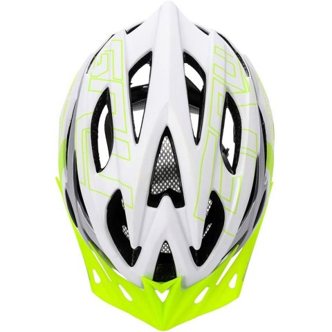 Kask rowerowy Meteor Gruver M 55-58 cm biało-zielony 24801 Kask rowerowy Meteor Gruver M 55-58 cm biało-zielony 24801