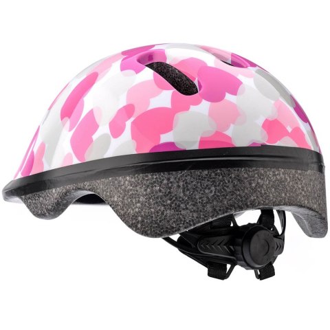Kask rowerowy Meteor KS06 Hearts pink roz XS 44-48cm 24818 Kask rowerowy Meteor KS06 Hearts pink roz XS 44-48cm 24818