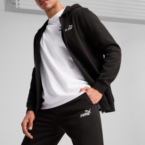 Spodnie męskie Puma Ess No.1 Logo Slim czarne 682644 01 Spodnie męskie Puma Ess No.1 Logo Slim czarne 682644 01