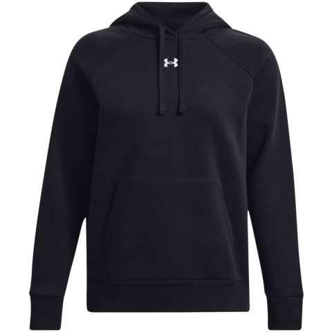 Bluza damska Under Armour Rival Fleece Hoodie czarna 1379500 001 Bluza damska Under Armour Rival Fleece Hoodie czarna 1379500 001