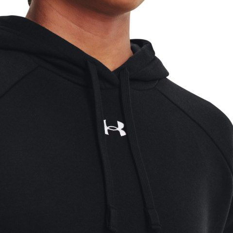 Bluza damska Under Armour Rival Fleece Hoodie czarna 1379500 001 Bluza damska Under Armour Rival Fleece Hoodie czarna 1379500 001