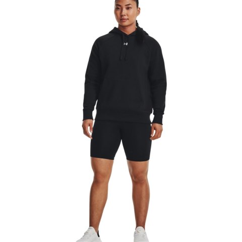 Bluza damska Under Armour Rival Fleece Hoodie czarna 1379500 001 Bluza damska Under Armour Rival Fleece Hoodie czarna 1379500 001