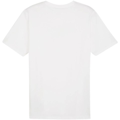 Koszulka męska Puma Team Rise Logo Jersey Cotton biała 658705 04 Koszulka męska Puma Team Rise Logo Jersey Cotton biała 658705 04