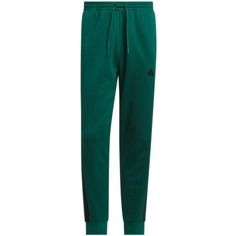 Spodnie męskie adidas Essentials 3-Stripes Fleece zielone JD1860 Spodnie męskie adidas Essentials 3-Stripes Fleece zielone JD1860