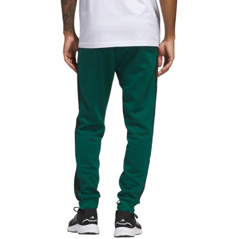 Spodnie męskie adidas Essentials 3-Stripes Fleece zielone JD1860 Spodnie męskie adidas Essentials 3-Stripes Fleece zielone JD1860