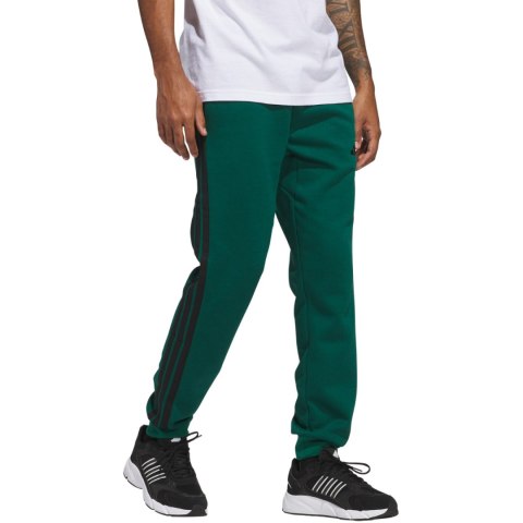 Spodnie męskie adidas Essentials 3-Stripes Fleece zielone JD1860 Spodnie męskie adidas Essentials 3-Stripes Fleece zielone JD1860