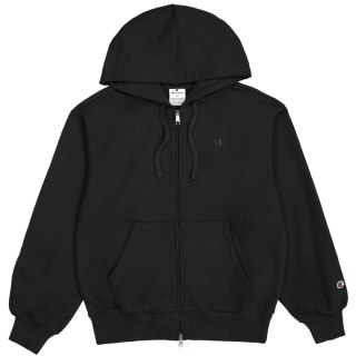 Bluza damska Champion Full Zip Hoodie Sweatshirt czarna 117787 KK001