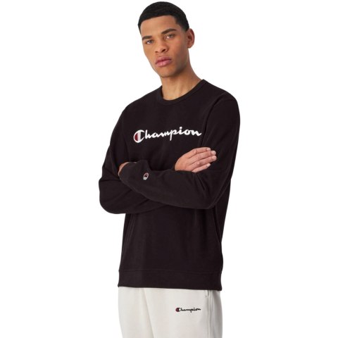 Bluza męska Champion Crewneck Sweatshirt czarna 220727 KK001 Bluza męska Champion Crewneck Sweatshirt czarna 220727 KK001