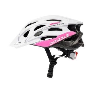 Kask rowerowy Meteor MV29 Drizzle L 58-61 cm biało-różowy 16918