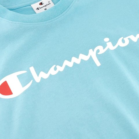 Koszulka męska Champion SS Tee błękitna 220256 BS184 Koszulka męska Champion SS Tee błękitna 220256 BS184
