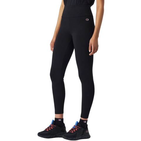 Legginsy damskie Champion Crop Leggings 7/8 czarne 117558 KK001 Legginsy damskie Champion Crop Leggings 7/8 czarne 117558 KK001