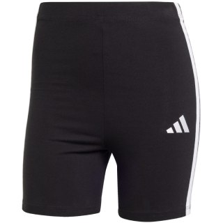 Spodenki damskie adidas Essentials 3-Stripes High Waisted Biker czarne JE1223