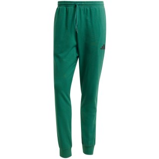 Spodnie męskie adidas Essentials Feel Cozy French Terry zielone JE3858