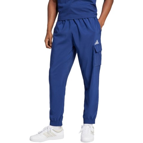 Spodnie męskie adidas Essentials Small Logo Cargo niebieskie JD1825 Spodnie męskie adidas Essentials Small Logo Cargo niebieskie JD1825