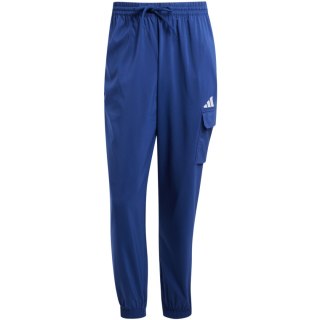 Spodnie męskie adidas Essentials Small Logo Cargo niebieskie JD1825