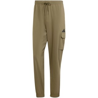 Spodnie męskie adidas Essentials Small Logo Cargo oliwkowe JD1824