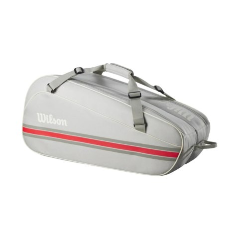 Torba tenisowa Wilson Team 6PK szaro-czerwona WR8039903001 Torba tenisowa Wilson Team 6PK szaro-czerwona WR8039903001
