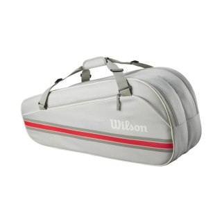 Torba tenisowa Wilson Team 6PK szaro-czerwona WR8039903001