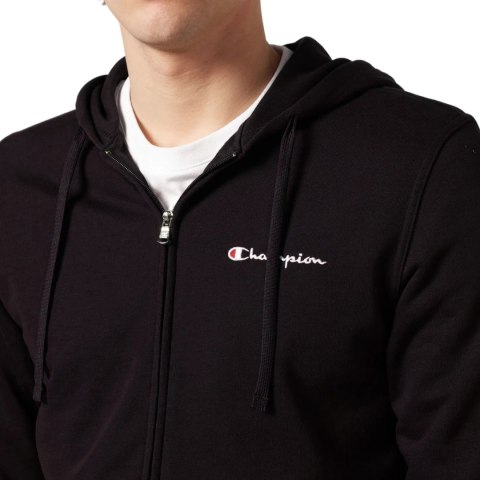Bluza męska Champion Full Zip Hoodie Sweatshirt czarna 220731 KK001