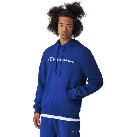 Bluza męska Champion Hooded Sweatshirt niebieska 220726 BS008 Bluza męska Champion Hooded Sweatshirt niebieska 220726 BS008