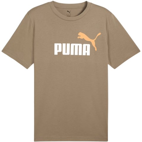 Koszulka męska Puma Ess 2 Color No.1 Logo brązowa 684708 83 Koszulka męska Puma Ess 2 Color No.1 Logo brązowa 684708 83