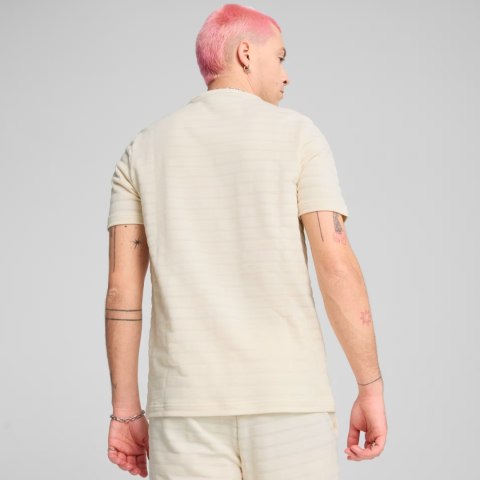 Koszulka męska Puma Ess Elevated Structured Tee beżowa 684722 99 Koszulka męska Puma Ess Elevated Structured Tee beżowa 684722 99