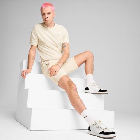 Koszulka męska Puma Ess Elevated Structured Tee beżowa 684722 99 Koszulka męska Puma Ess Elevated Structured Tee beżowa 684722 99