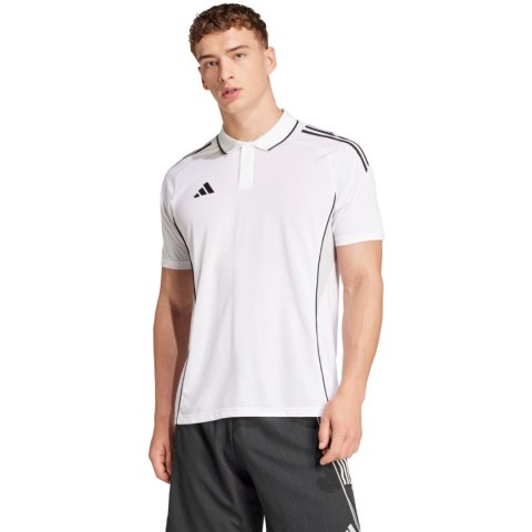 Koszulka męska adidas Tiro 25 Competition Polo biała JY1807
