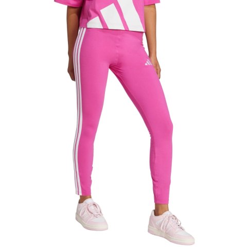 Legginsy damskie adidas Essentials 3-Stripes Cotton różowe JC5577 Legginsy damskie adidas Essentials 3-Stripes Cotton różowe JC5577