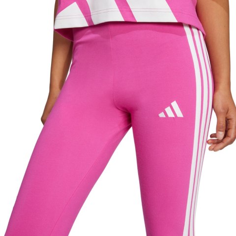 Legginsy damskie adidas Essentials 3-Stripes Cotton różowe JC5577 Legginsy damskie adidas Essentials 3-Stripes Cotton różowe JC5577