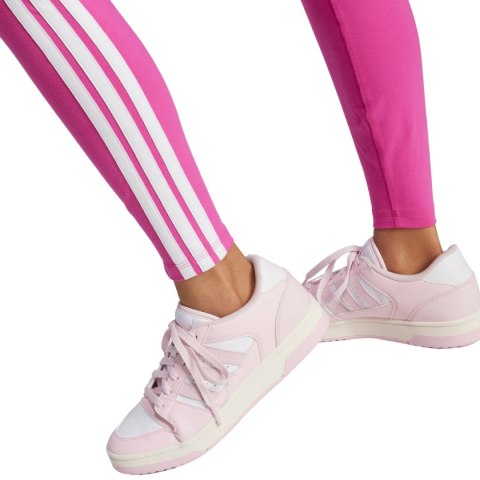 Legginsy damskie adidas Essentials 3-Stripes Cotton różowe JC5577 Legginsy damskie adidas Essentials 3-Stripes Cotton różowe JC5577