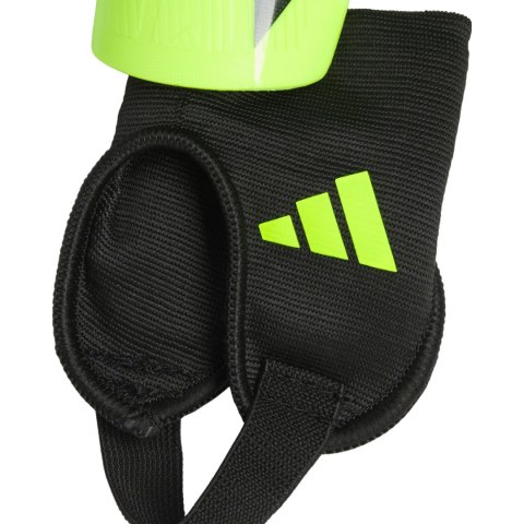 Ochraniacze piłkarskie dla dzieci adidas Tiro Match limonkowo-czarne IS5603
