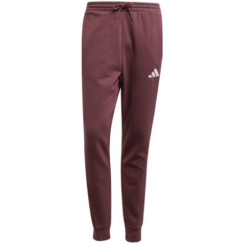 Spodnie męskie adidas Essentials 3-Stripes Fleece bordowe JD1853 Spodnie męskie adidas Essentials 3-Stripes Fleece bordowe JD1853