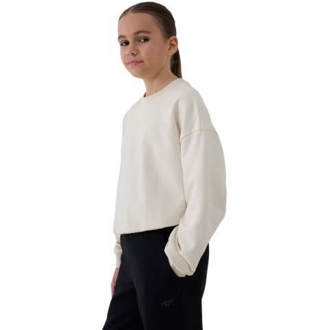Bluza dla dziewczynki 4F F1479 kremowa 4FJWSS25TSWSF1479 12S Bluza dla dziewczynki 4F F1479 kremowa 4FJWSS25TSWSF1479 12S